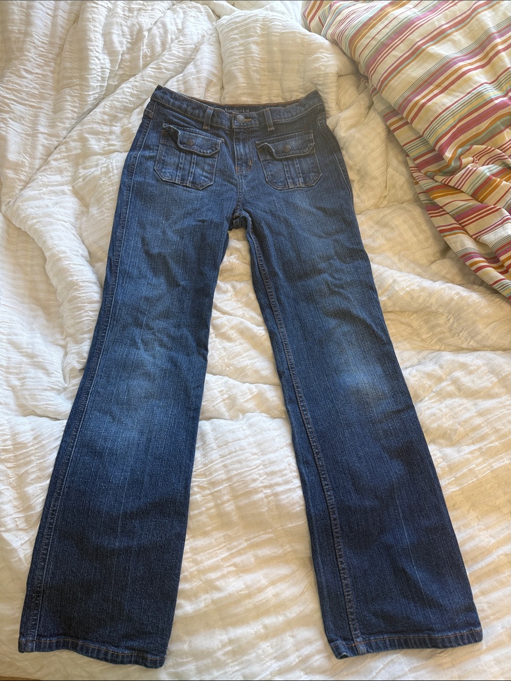 American Girl Dark Blue Flared Jeans